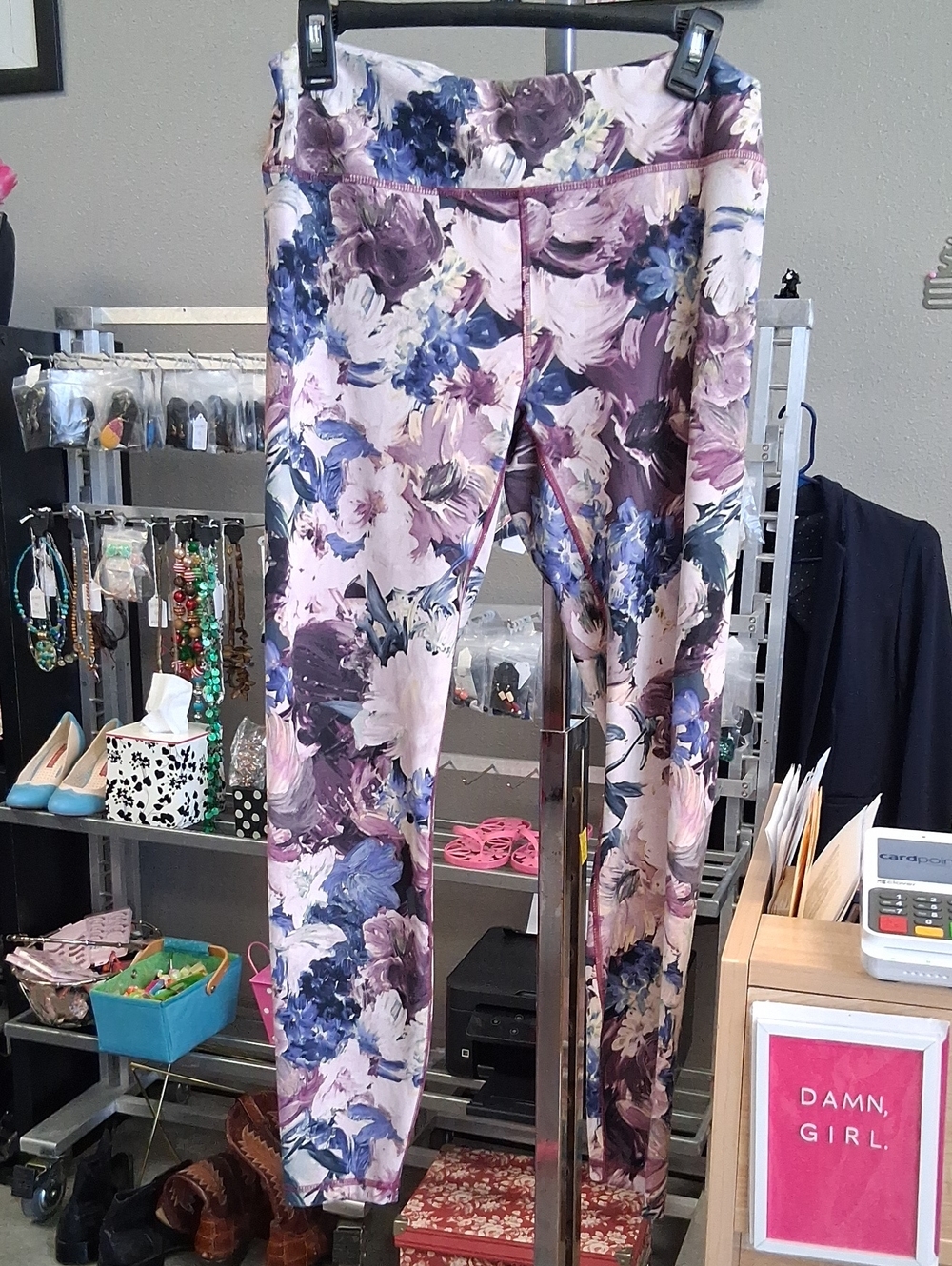 RBX Purple Floral Leggings. 64V9UB